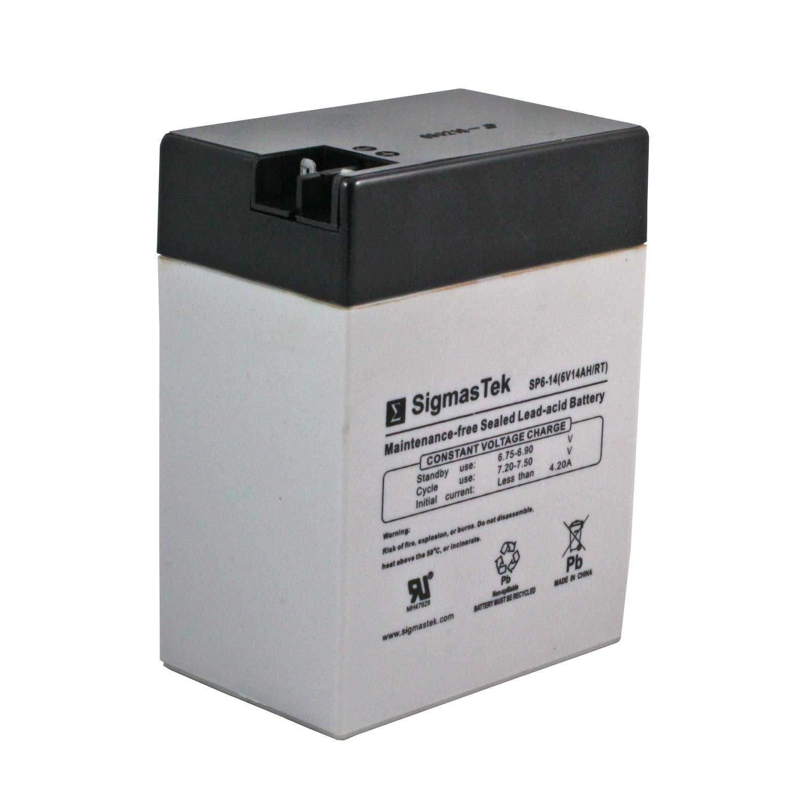 6 Volt 13 Ah Sealed Lead Acid Rechargeable Battery: BatteryMart.com