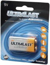 UltraLast 9 Volt Alkaline Battery