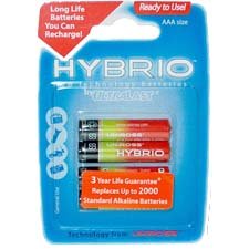 Hybrio AAA NiMH Rechargeable Batteries - 4 Pack