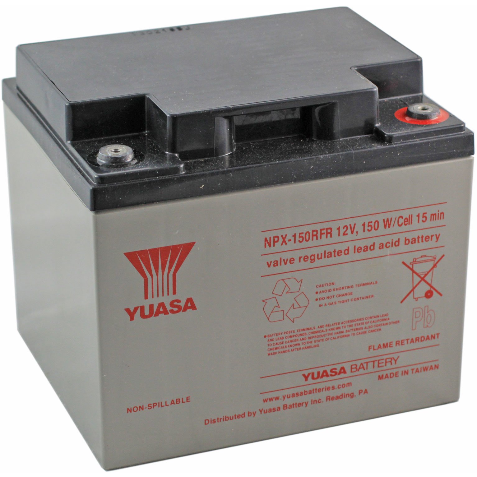 12 Volt 40 Ah Sealed Lead Acid Rechargeable Battery Insert Terminals