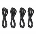12 Foot Extension Cables - 4 Pack