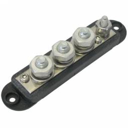 QuickCable 4-Point, 210 Amp Terminal  Bus Bar (Black)