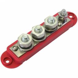 QuickCable 4-Point, 210 Amp Terminal  Bus Bar (Red)