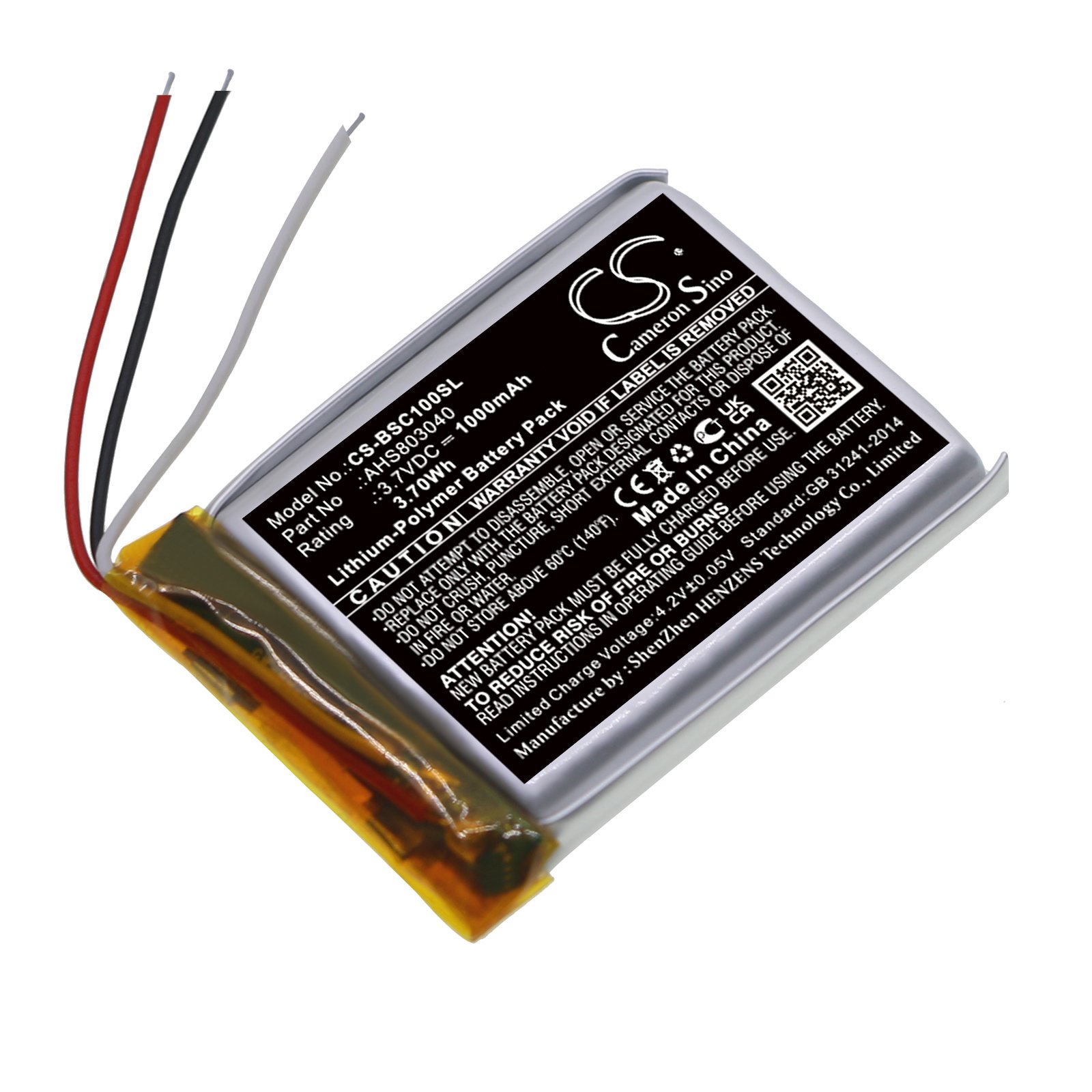 Replacement BOSE Speaker Battery (3.7V, 1.0Ah, LiPoly) Battery Mart