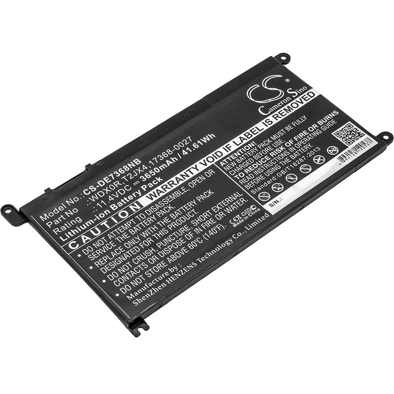 Replacement Dell WDX0R, T2JX4, 173680027 Laptop Battery Battery Mart