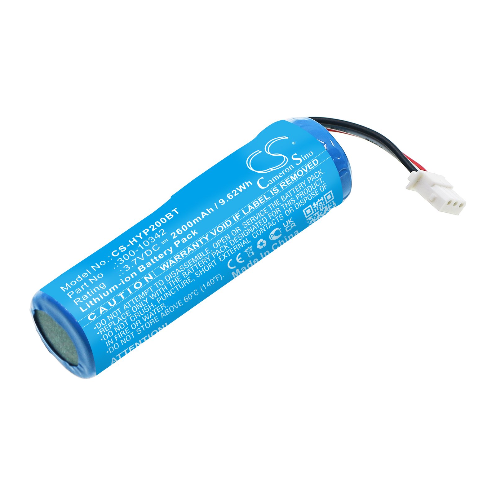 Replacement Honeywell Alarm System Battery (3.7V, 2.6Ah, LiIon