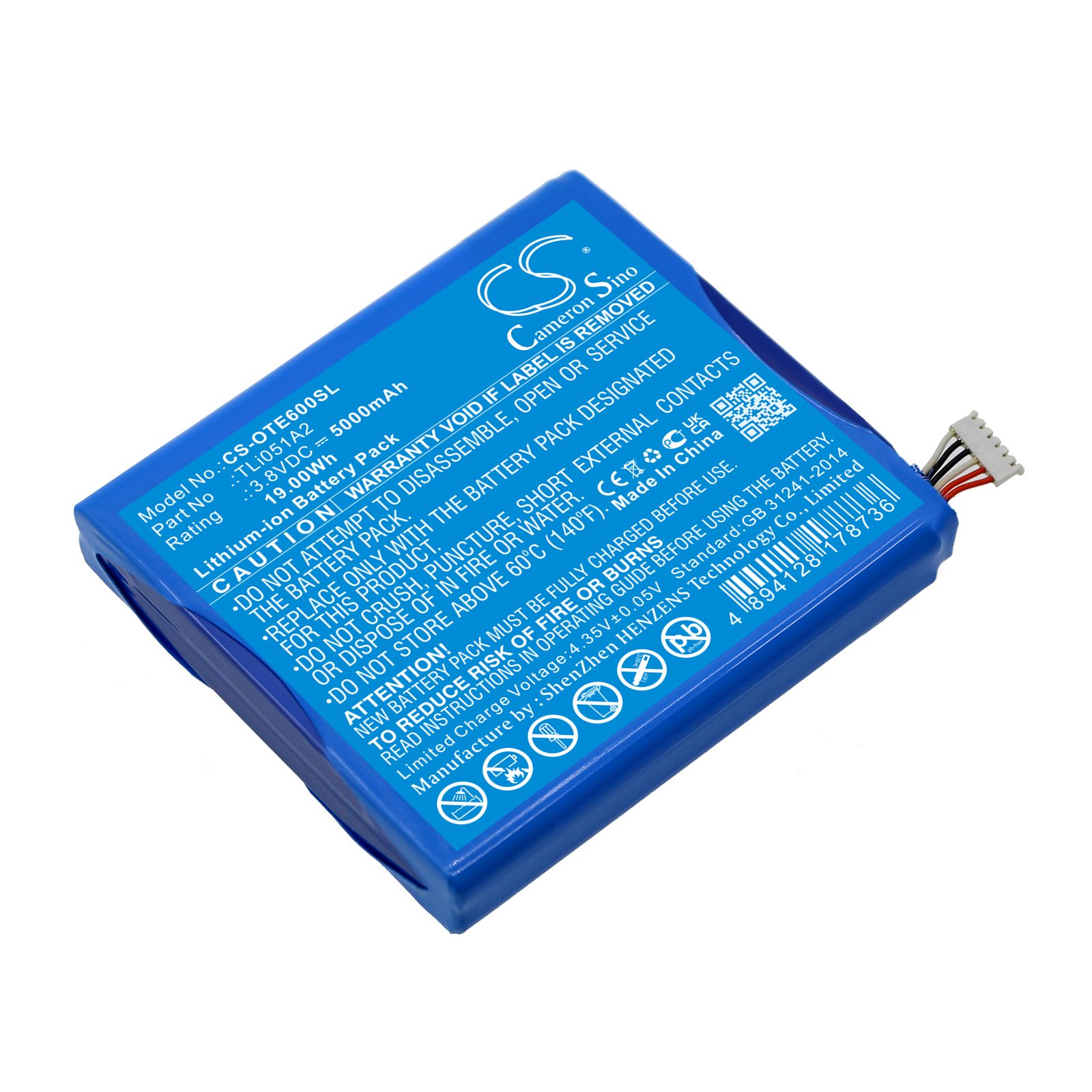 Replacement Alcatel Hotspot Battery (3.8V, 5.0Ah, Li-Ion) | Battery Mart