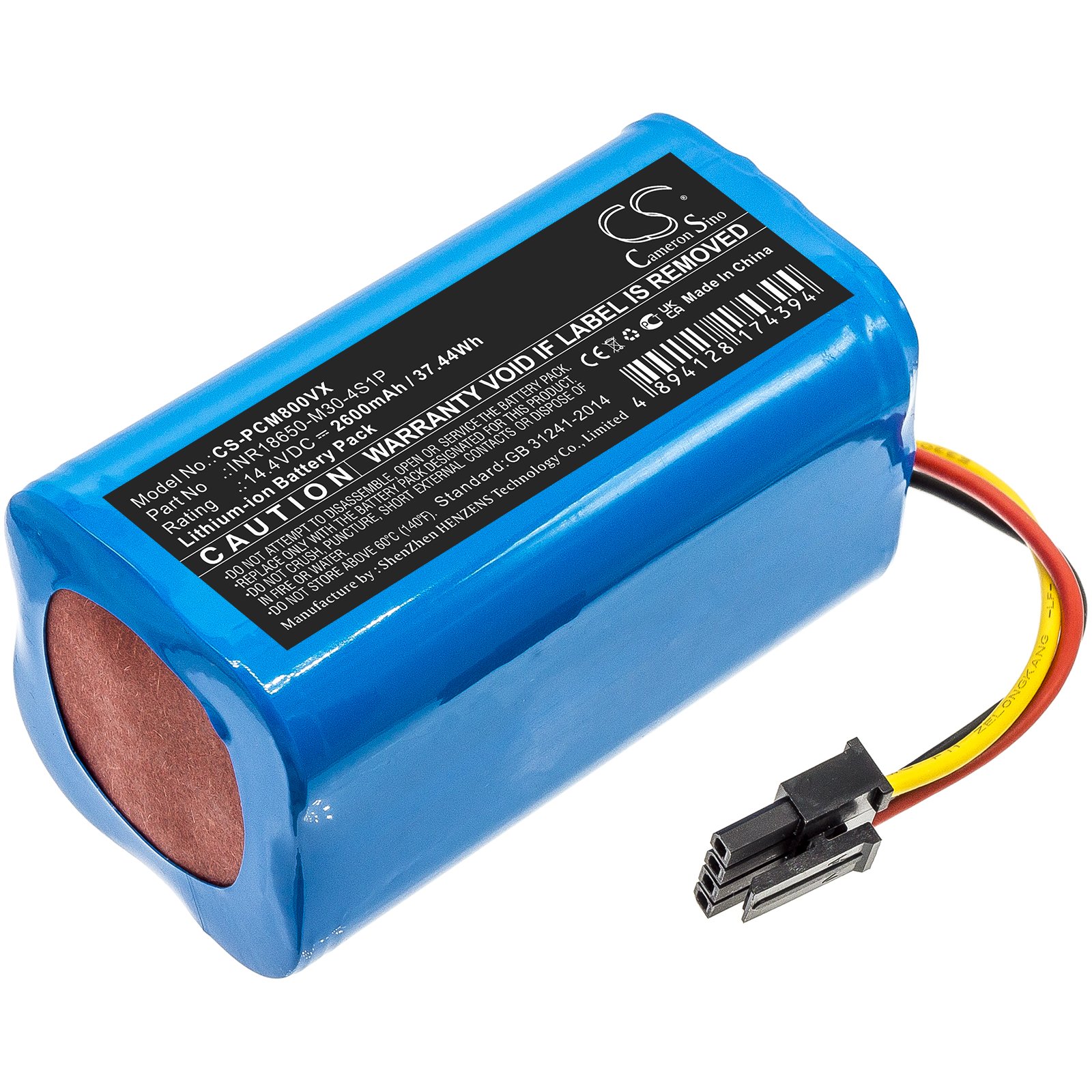 14,4V Akku Li-Ion Für Proscenic 830T - Ersetzt INR18650 M26-4S1P(LG) - 2600mAh - Foto 6