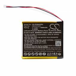 Replacement Philips AEC974241 Projector Battery (3.7V, 1.5Ah, Li-Poly)