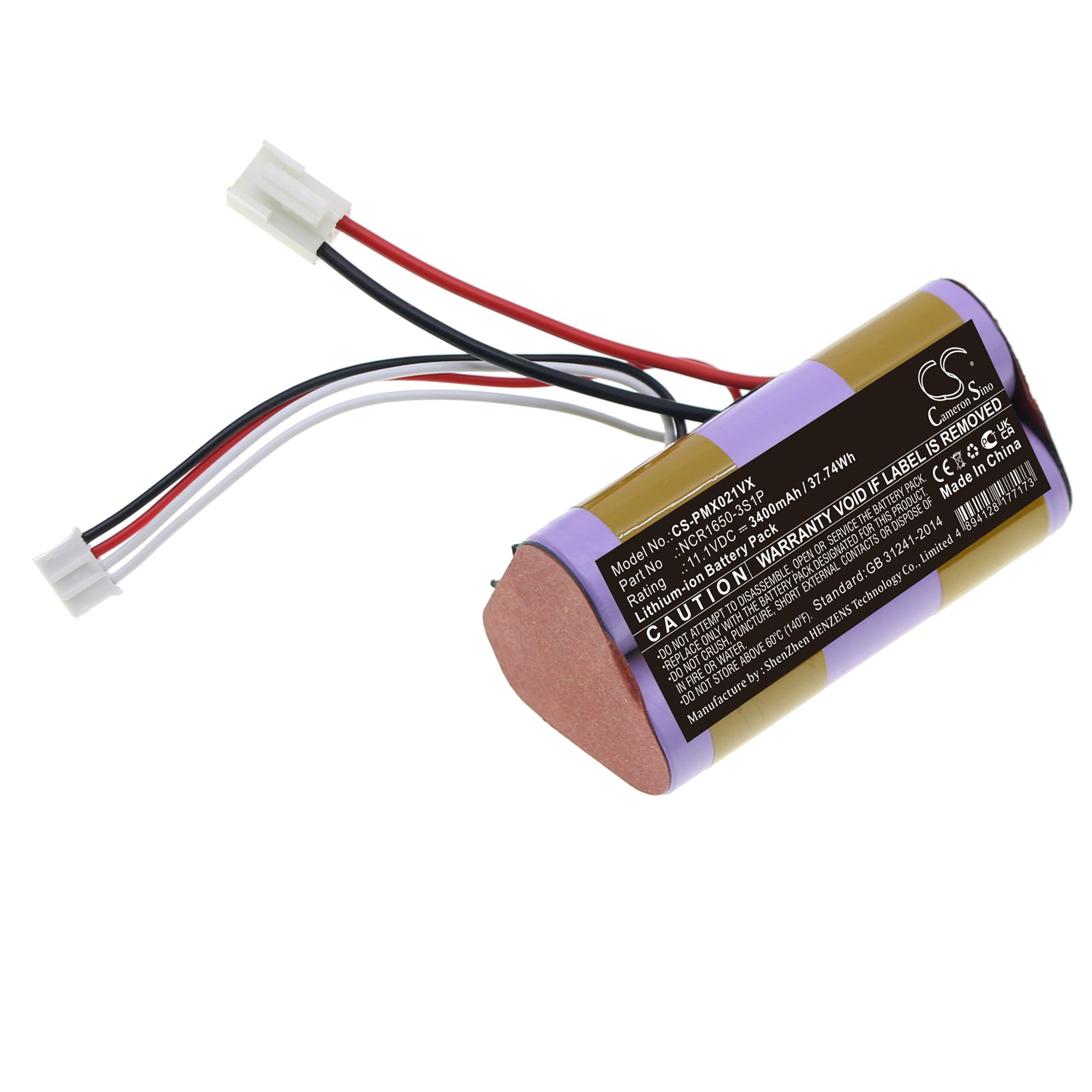 Replacement Plus Minus Zero NCR1650-3S1P Vacuum Battery (11.1V, 3.4Ah ...