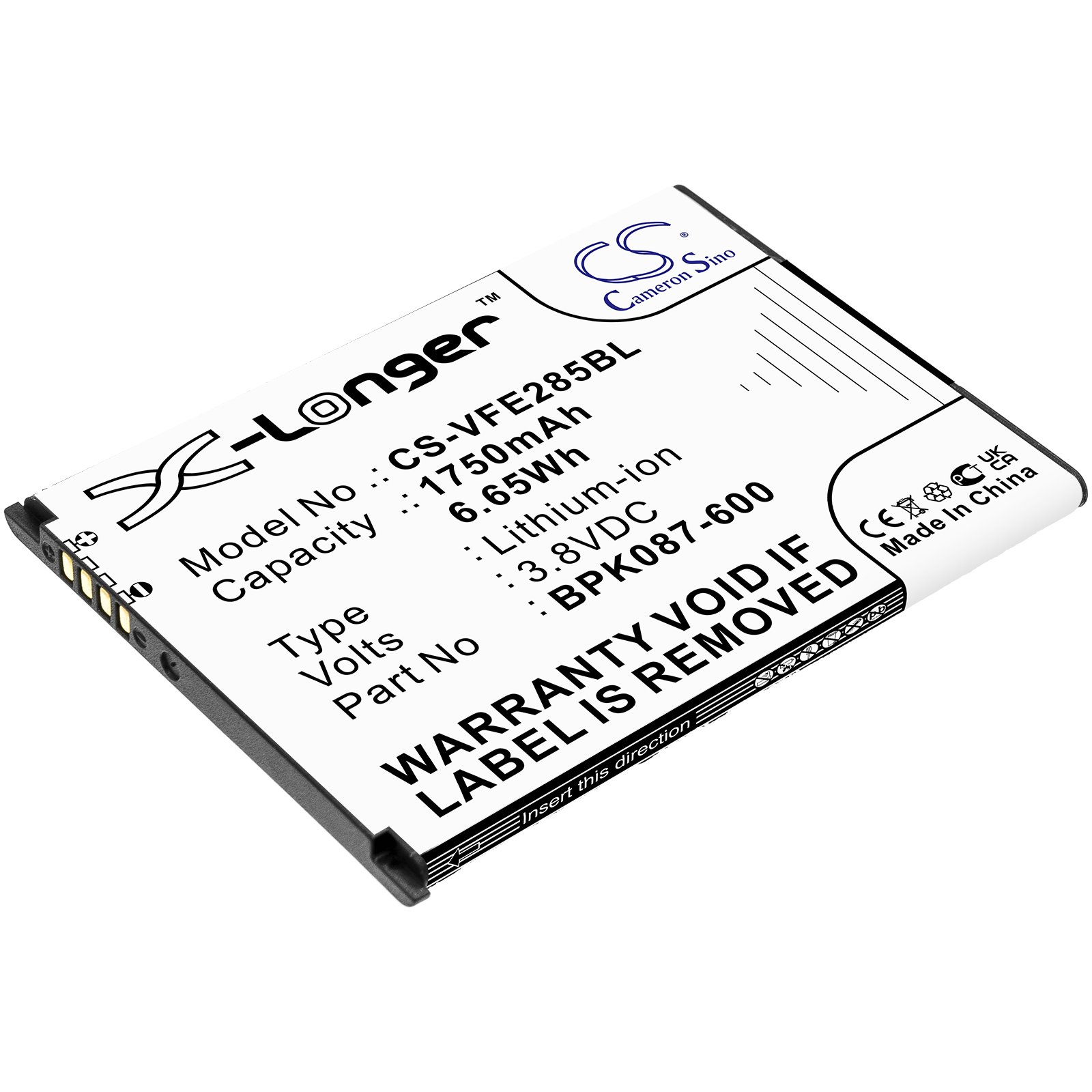 Replacement Verifone IPAY E285 Credit Card Reader Battery Battery Mart
