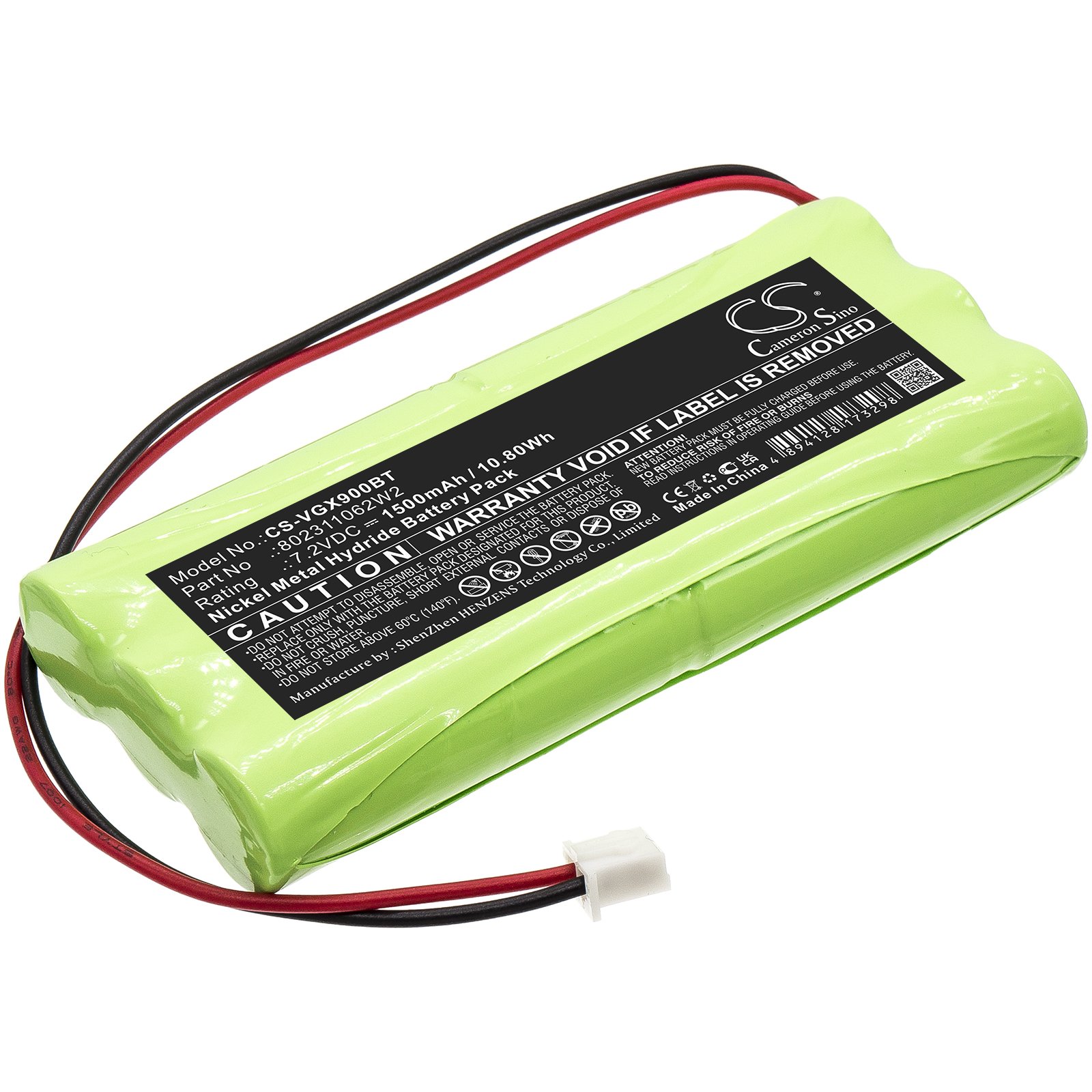 Replacement Vesta Alarm System Battery (7.2V, 1.5Ah, NiMH) Battery Mart