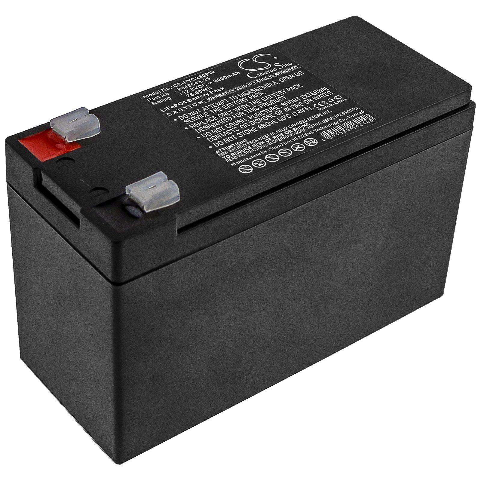 Replacement Flymo 964864525 Lawn Mower Battery (12.8 Volt, 6.0 Ah, LiFePO4) Battery Mart