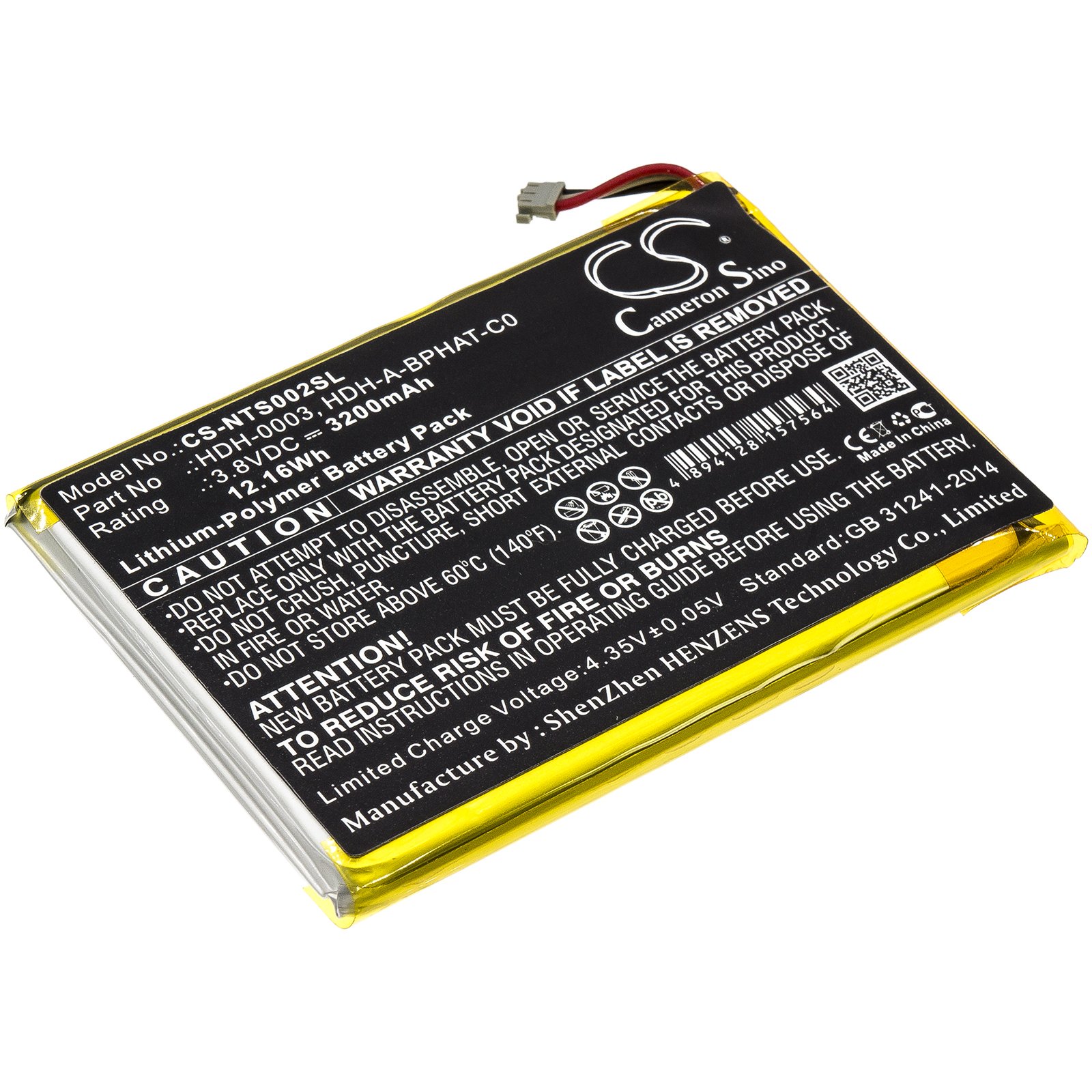 Replacement Nintendo Switch Lite Battery (3.8 Volt, 3.2 Ah, LiPoly