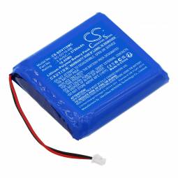 Replacement PatrolEyes SC-DV1-RB, SC-DV7-RB Body Camera Battery (3.8 Volt, 2.8 Ah, Li-Poly)