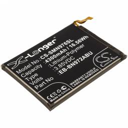 Replacement Samsung EB-BN972ABU Cell Phone Battery (3.85V, 4.3Ah, Li-Poly)