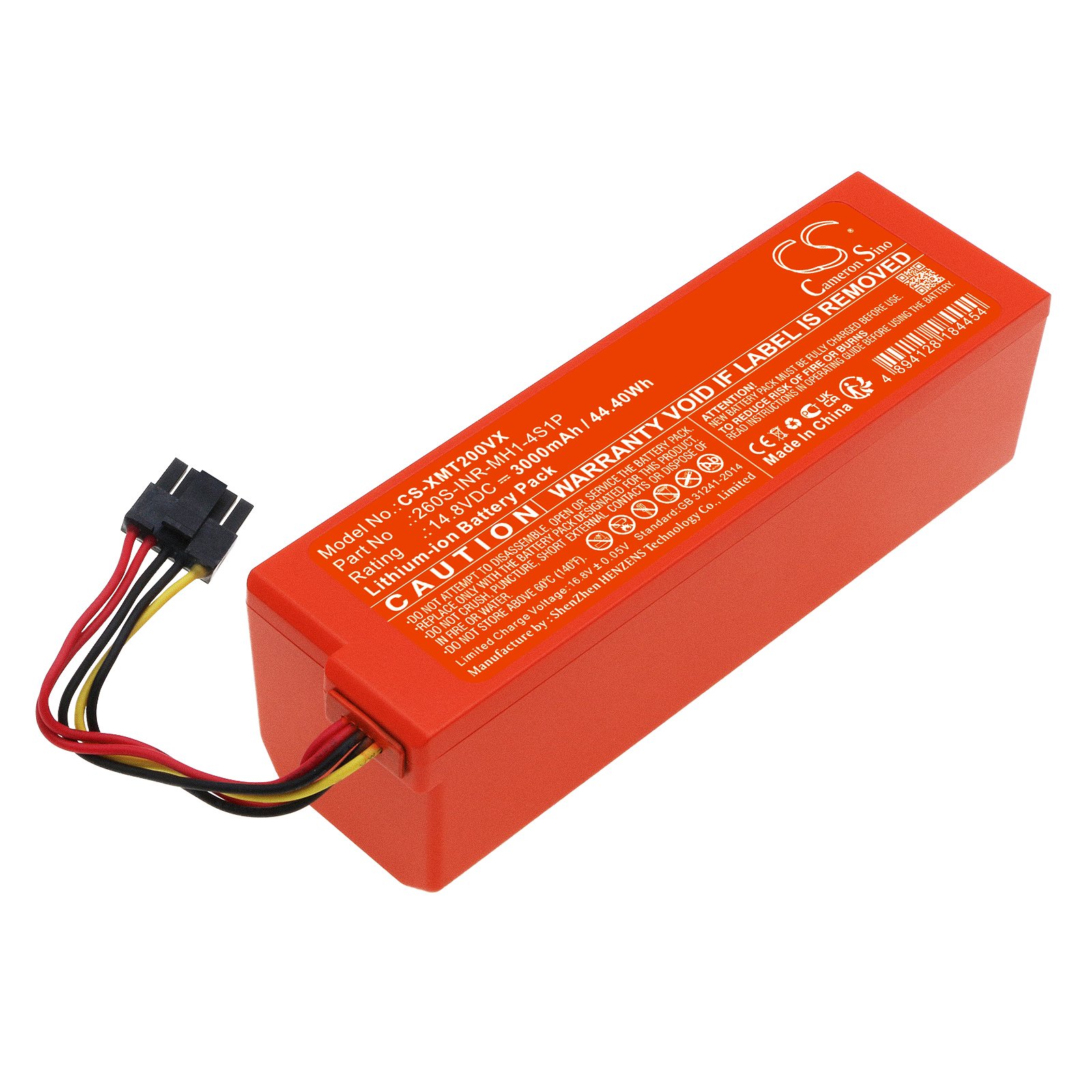 Replacement Xiaomi 260SINRMH14S1P Vacuum Battery (14.8 Volt, 3.0 Ah