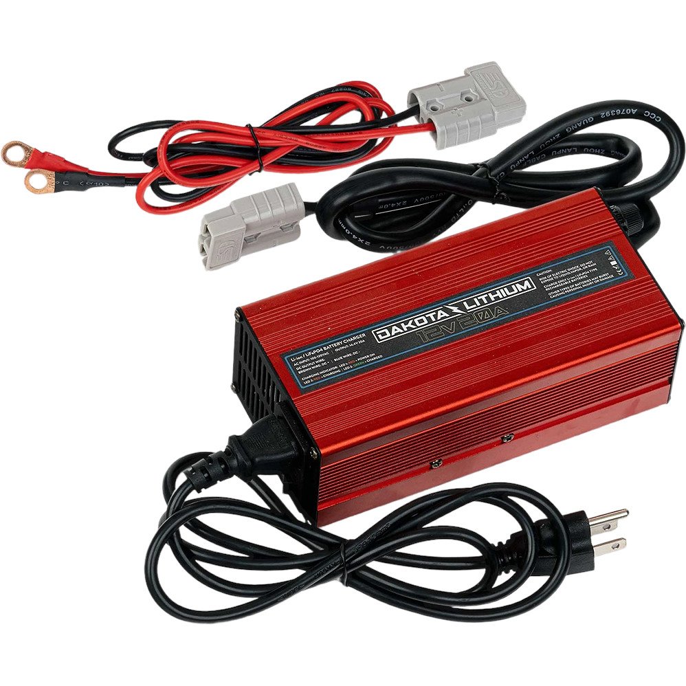 Dakota Lithium 12 Volt, 20 Amp Lithium Battery Charger Free Shipping Battery Mart