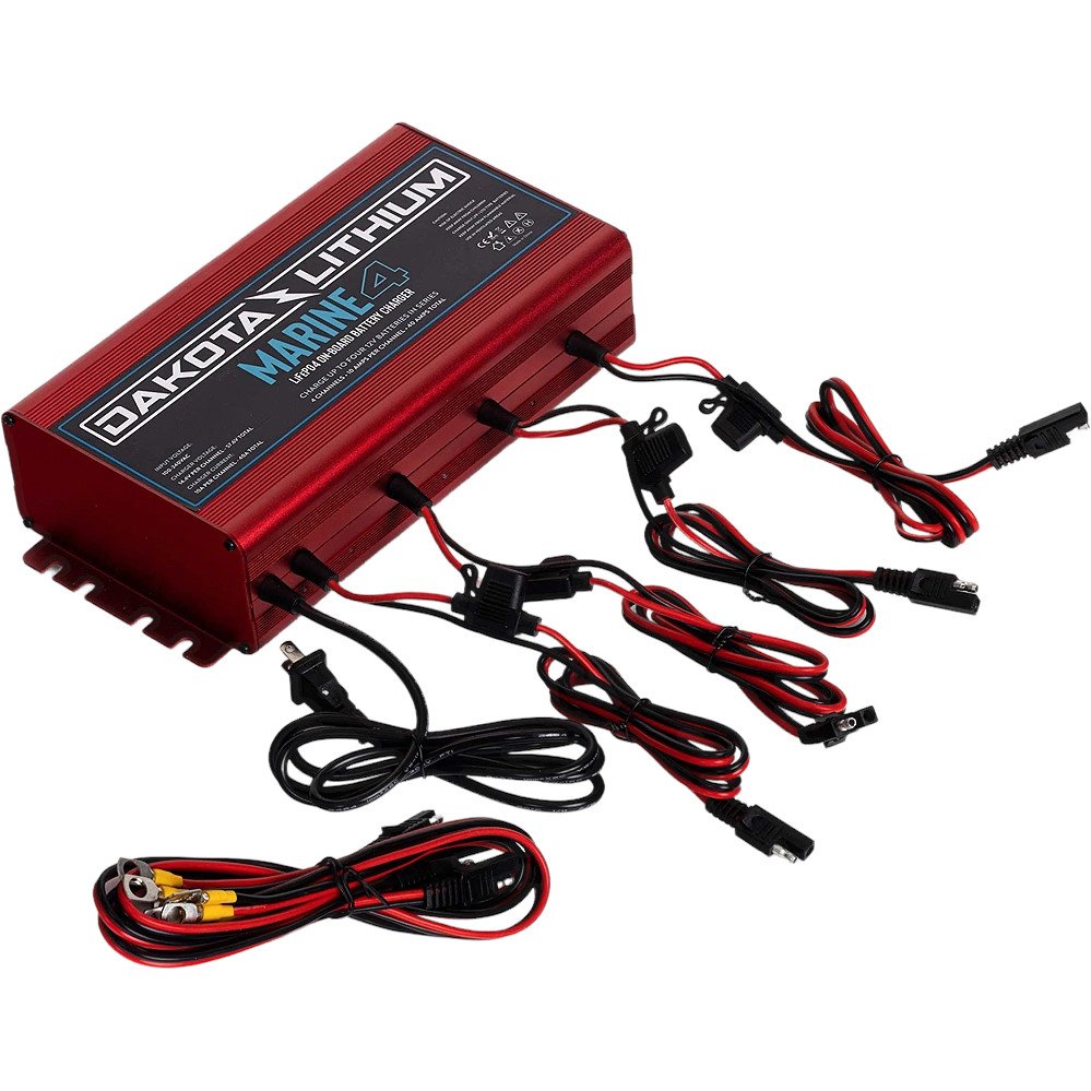 Dakota Lithium 12 Volt, 10 Amp Lithium Marine Battery Charger [4 Bank