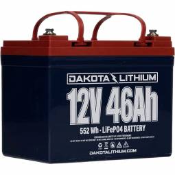 Dakota Lithium Group U1 12 Volt, 46 Ah LiFePO4 Deep Cycle Battery