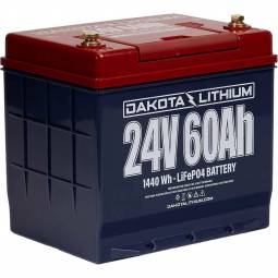Dakota Lithium 24 Volt, 60 Ah LiFePO4 Deep Cycle Battery
