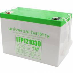 Universal LFP121030 LiFePO4 Rechargeable Battery (12 Volt, 103 Ah)