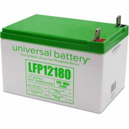 Universal LFP12180-NB LiFePO4 Rechargeable Battery (12 Volt, 18 Ah)
