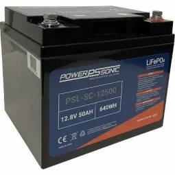 Power Sonic PSL-SC-12500 Series Capable Lithium Battery (12V, 50Ah, LiFePO4)