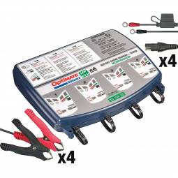OptiMate Lithium 4s 0.8A Quad Bank, TM485, 8-step 12.8V 0.8A Battery Charger (Open Box)