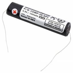 Replacement Sanyo N-SB4 Battery (4.8V, 150mAh, NiCd)