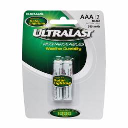 Ultralast AAA NiCd Rechargeable Solar Light Batteries [2 Pack]