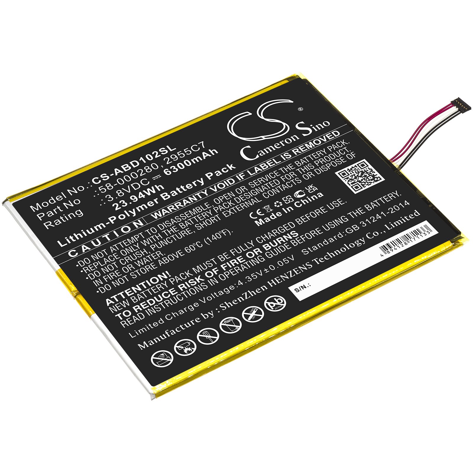 Replacement Amazon Kindle Fire HD 10.1 9th Gen Tablet Battery Battery