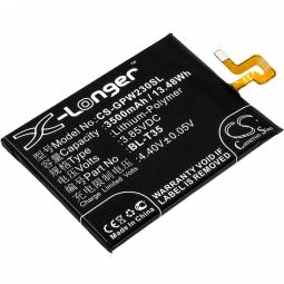 Replacement Google Pixel 2 XL (6.0 / 2018) Cell Phone Battery (3.85 Volt, 3500 mAh, Li-Poly)
