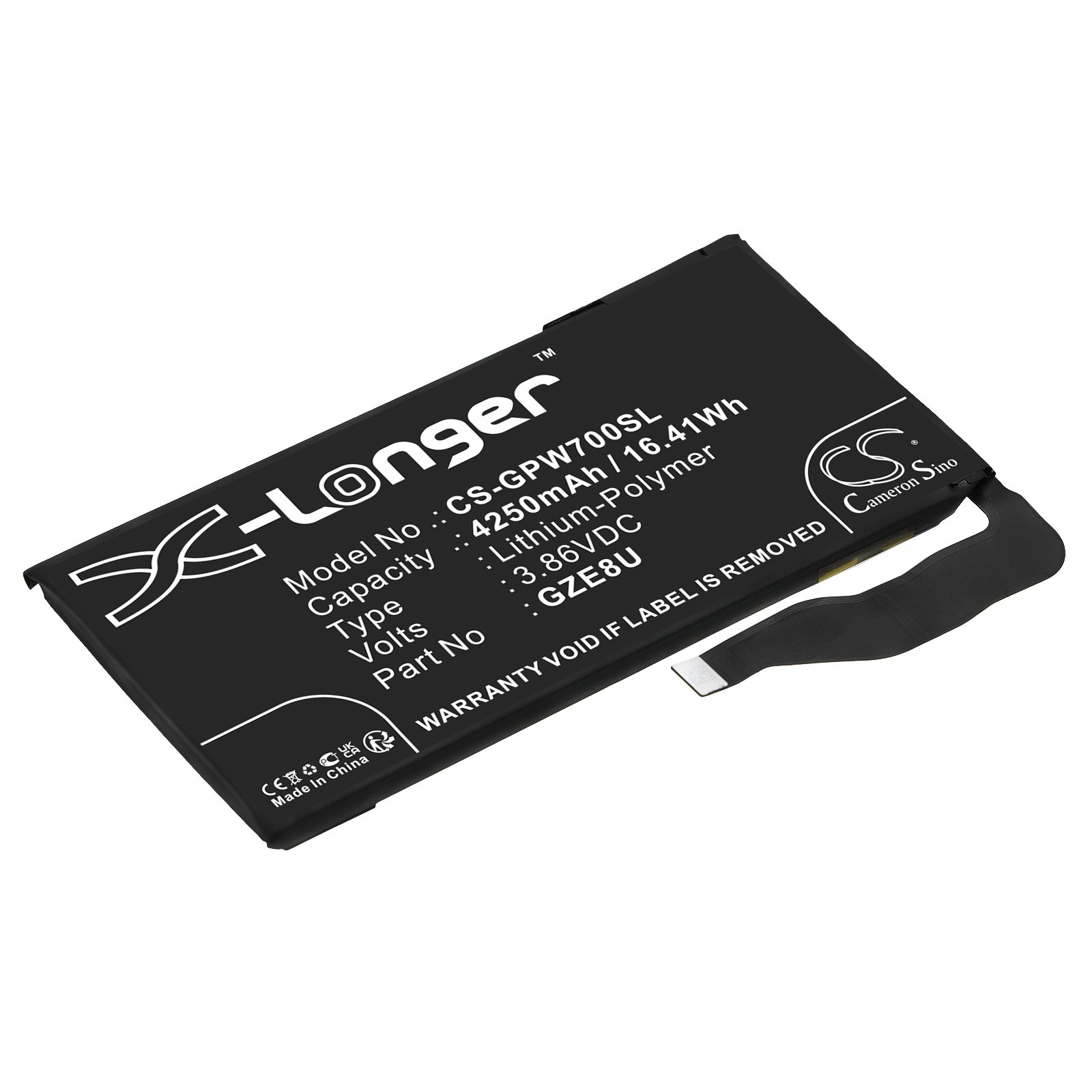 Replacement Google Pixel 7 Cell Phone Battery (3.86 Volt, 4250 mAh, Li
