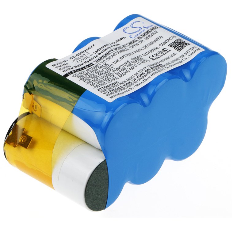 Replacement Gtech 201033 Vacuum Battery (7.2 Volt, 1800 mAh, NiMH
