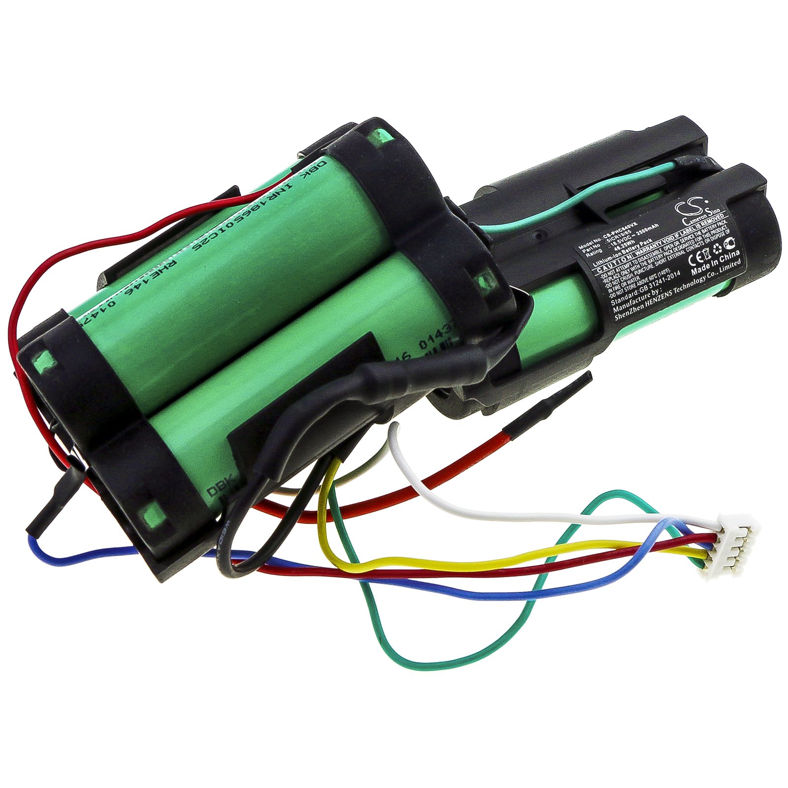 Replacement Philips 5ICR19/65 Vacuum Battery (18.5 Volt, 2500 mAh, Li ...