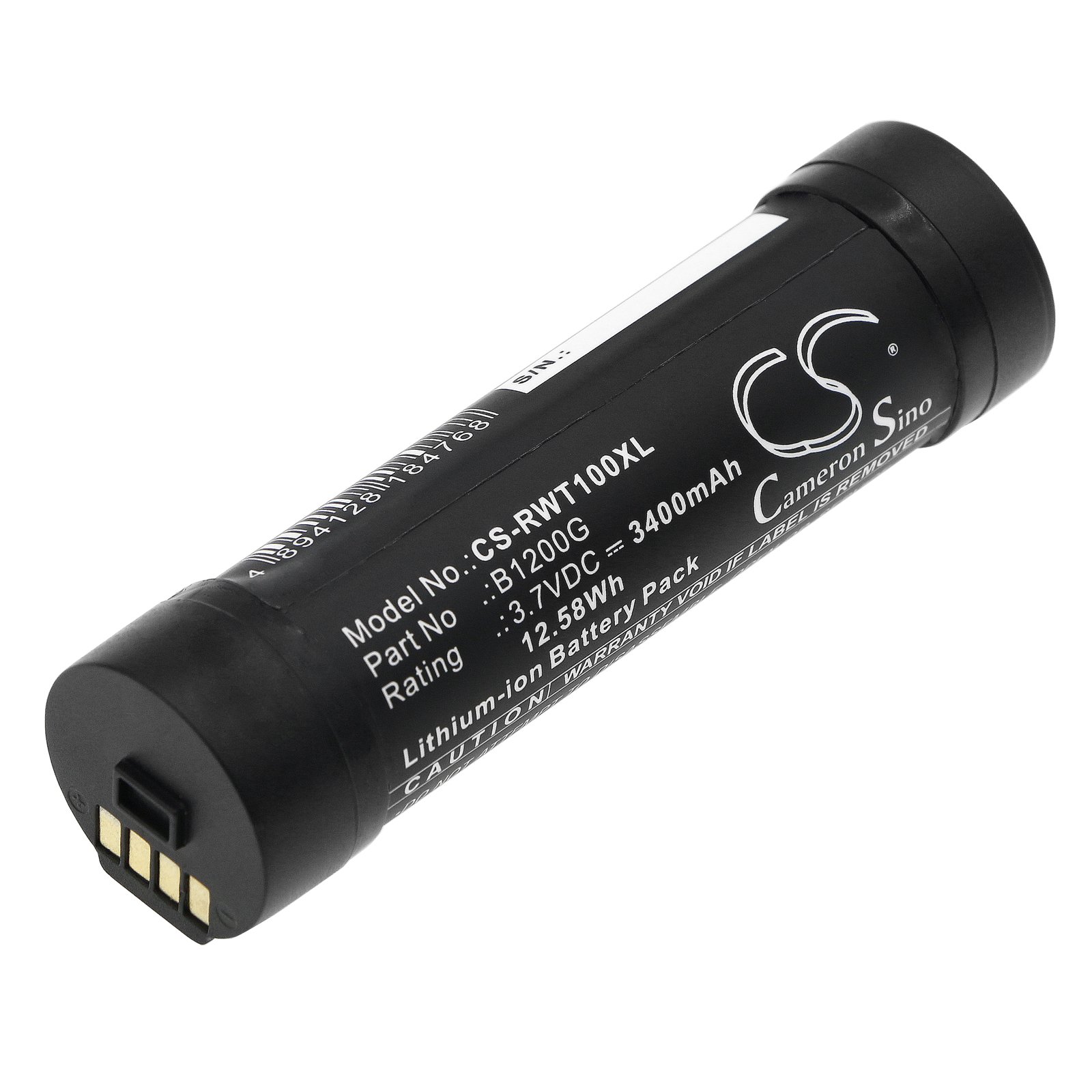 Replacement RealWear B1200G VR Headset Battery (3.7 Volt, 3400 mAh, Li