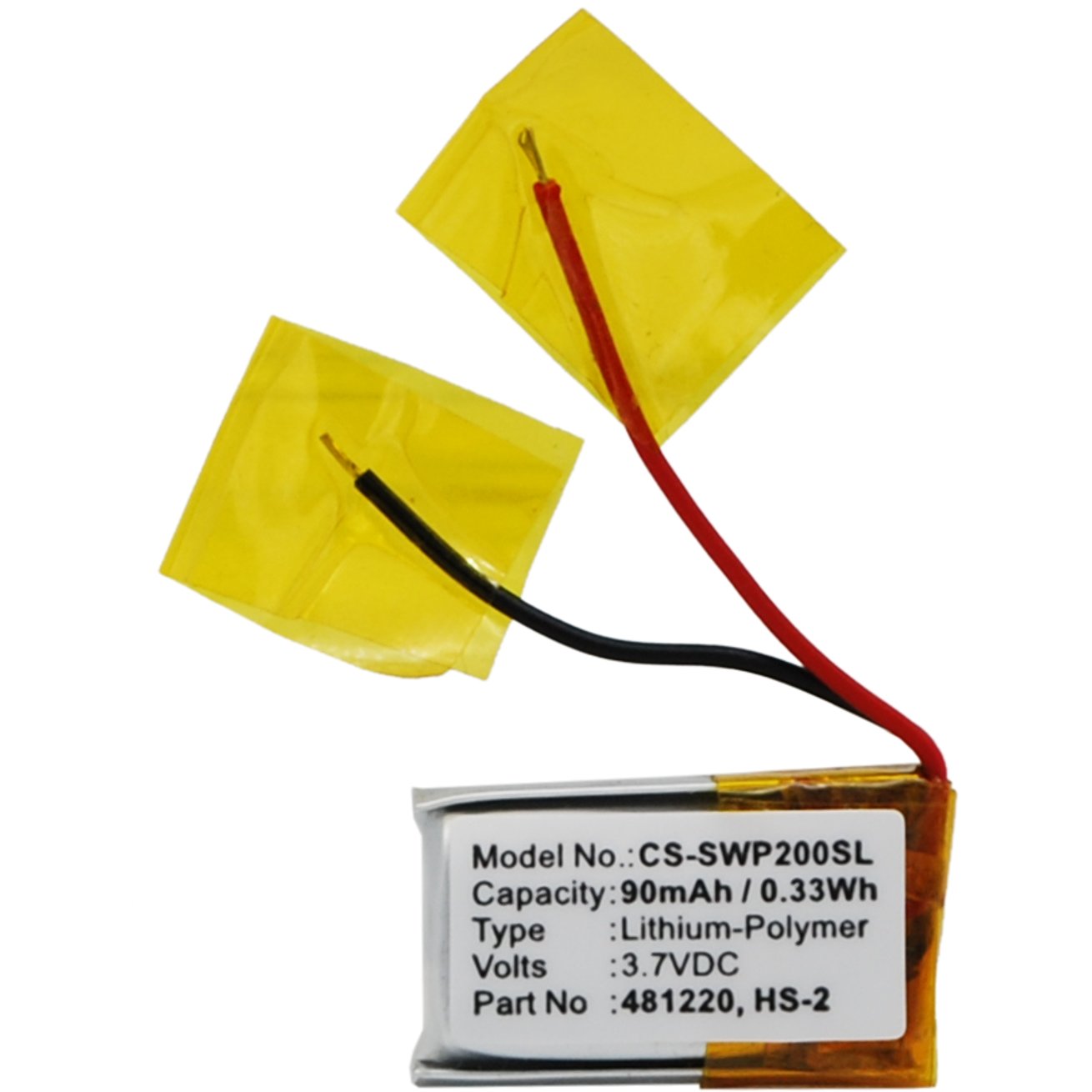 Replacement Sony PlayStation 3D VR Headset Battery (3.7 Volt, 90 mAh