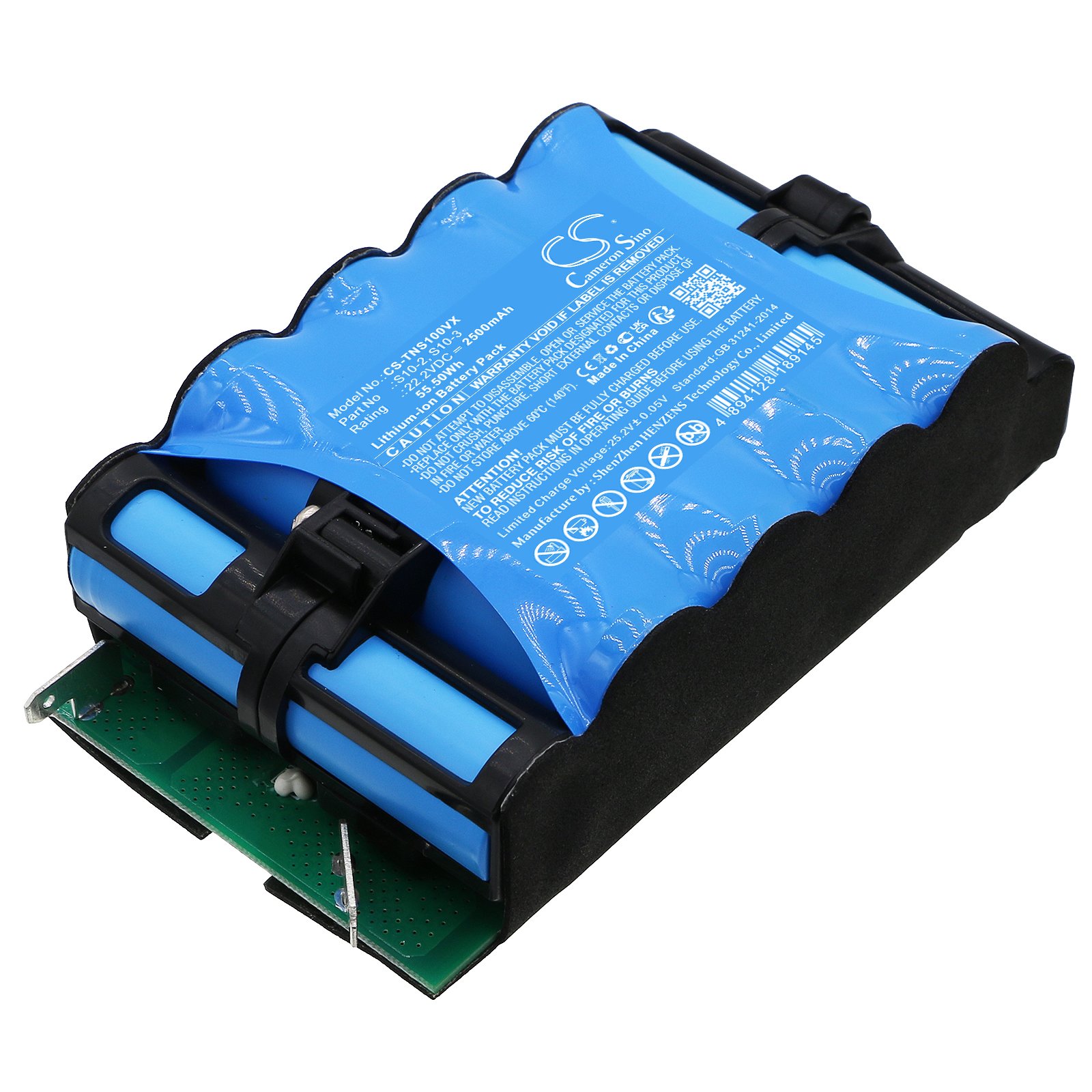 Replacement Tineco S102 Vacuum Battery (22.2 Volt, 2500 mAh, LiIon