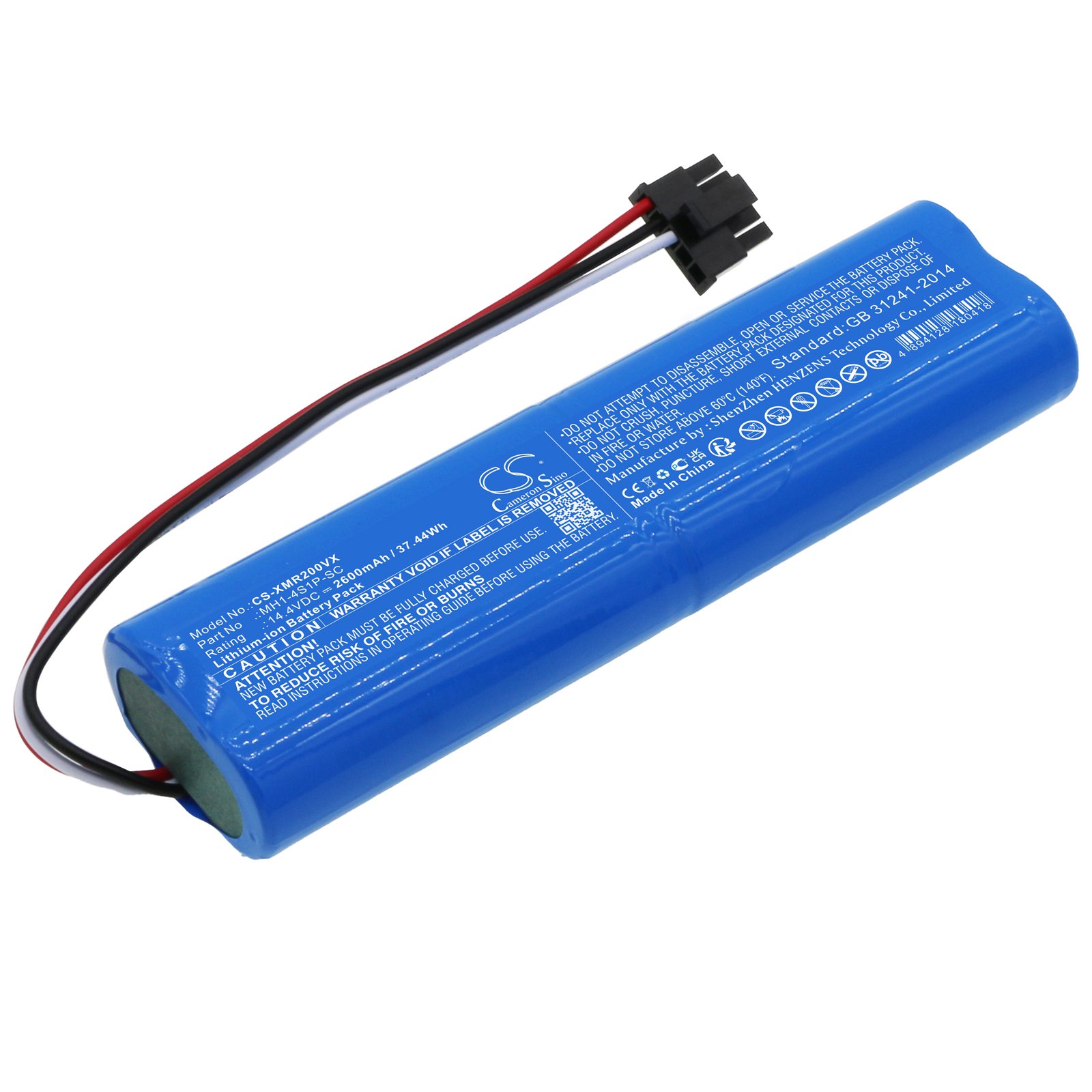 Replacement Xiaomi MH14S1PSC Vacuum Battery (14.4 Volt, 2600 mAh, Li