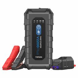 Topdon 2-in-1 2200 Peak Amp Jump Starter & Battery System Tester