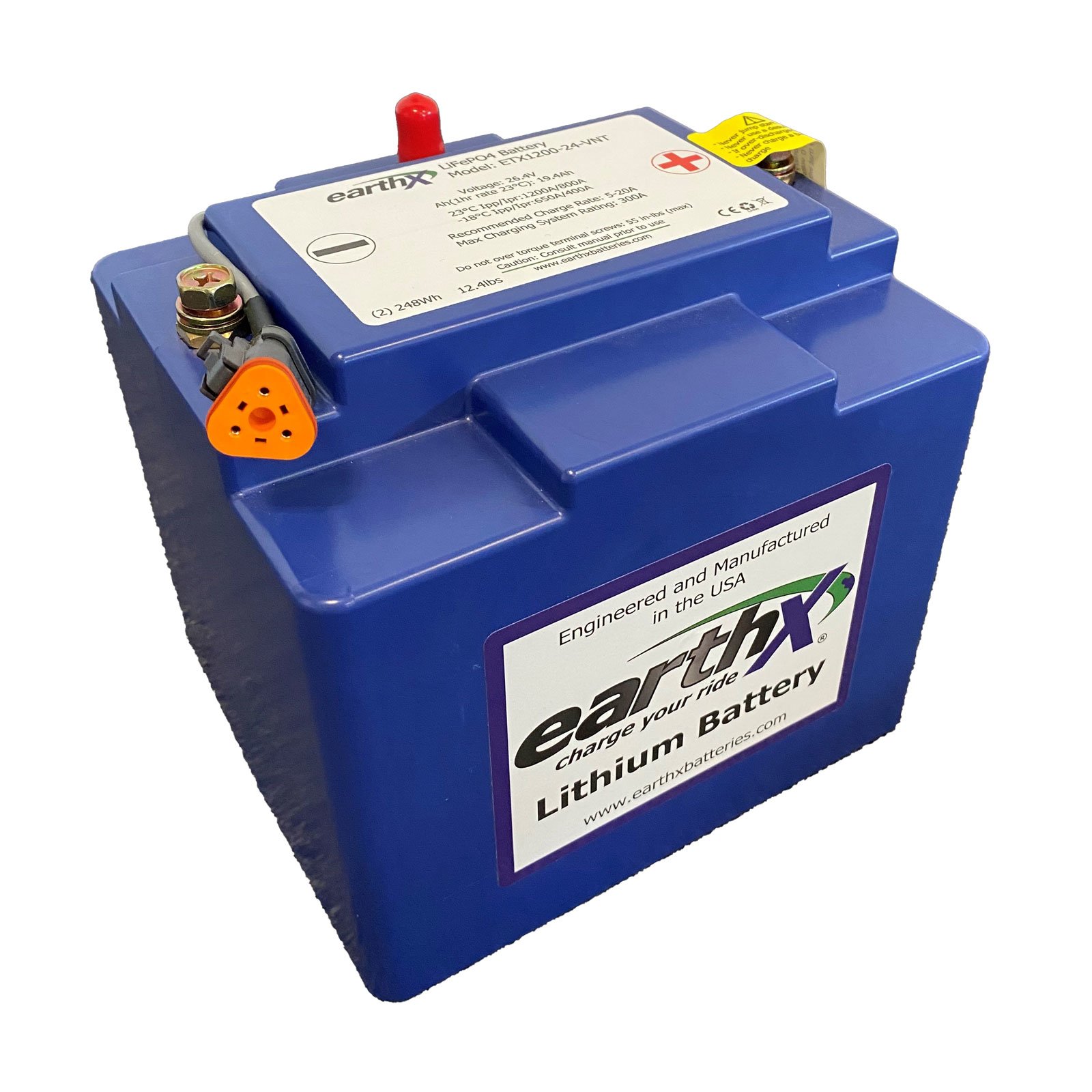 EarthX ETX120024VNT Lithium Battery Free Shipping Battery Mart