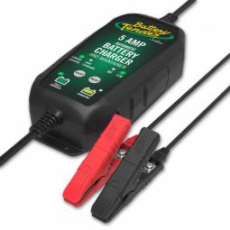 Battery Tender 6V/12V, 5 AMP Lead Acid & Lithium Selectable Battery Charger with Rings and Clips