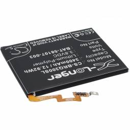 Replacement Blackberry Passport Cell Phone Battery (3.8 Volt, 3400 mAh, Li-Poly)