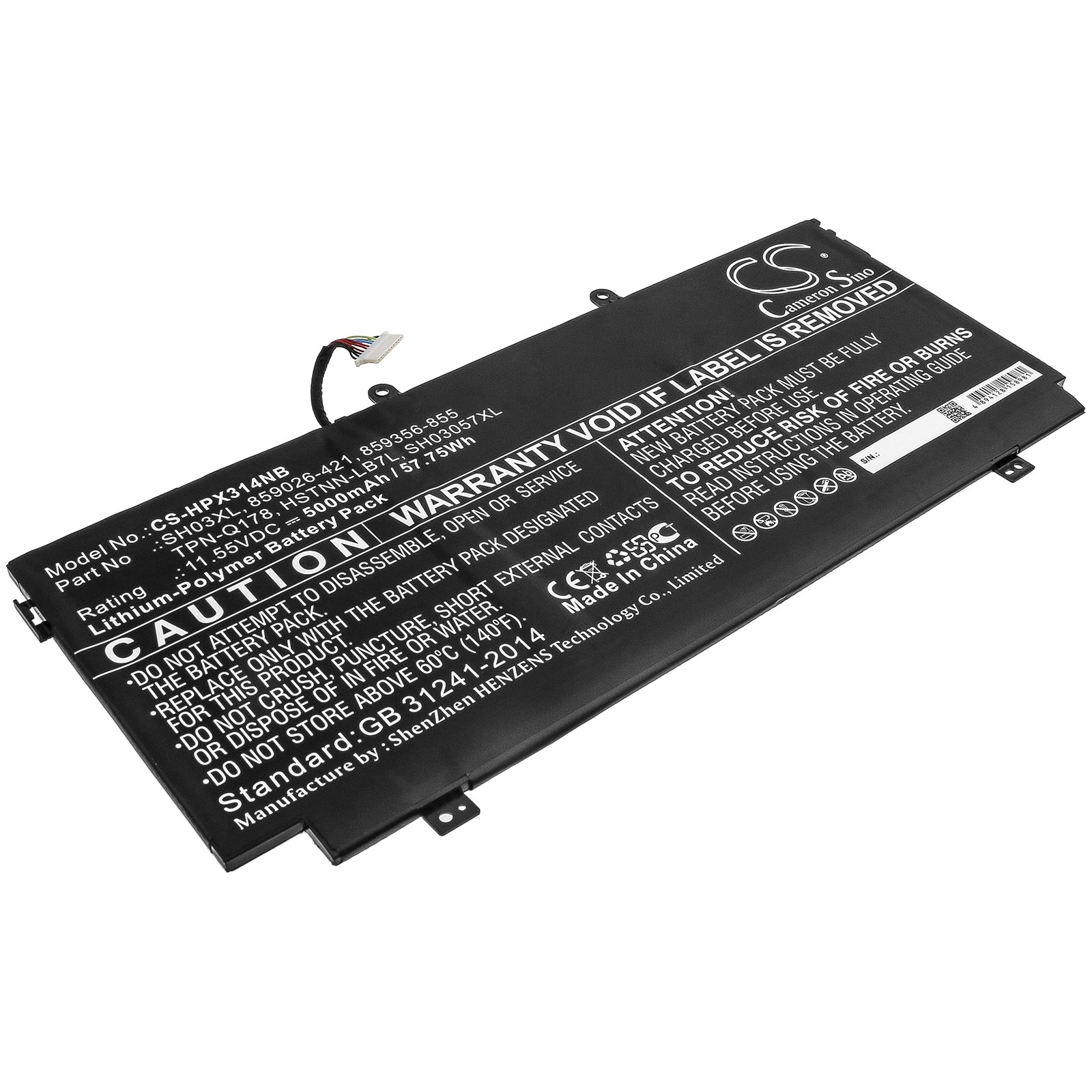 T6 Power Akkumulátor Dell Inspiron 15 3511 Készülékhez, Li-Poly, 15 V 3600 Mah 54 Wh Fekete Nbde0221 V126955