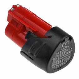 Replacement Milwaukee Power Tool Battery (12 Volt, 2000 mAh, Li-Ion)