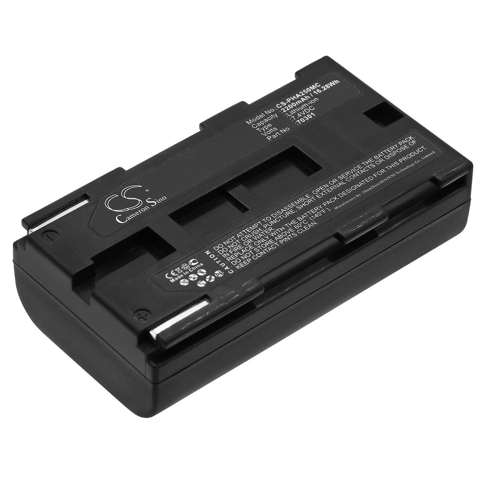 Replacement Phase One 70301 Camera Battery (7.4 Volt, 2200 mAh, Li-Ion ...