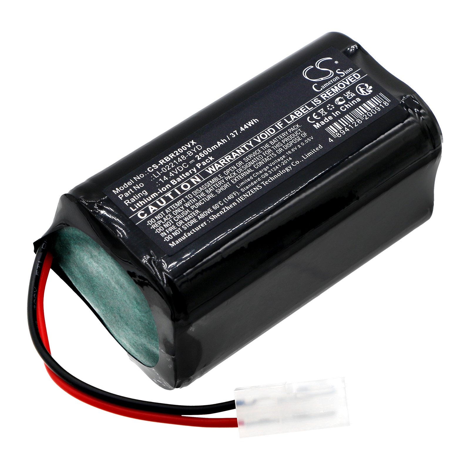 Replacement Sencor LI-022148-BYD Vacuum Battery | 14.4V 2600mAh Li