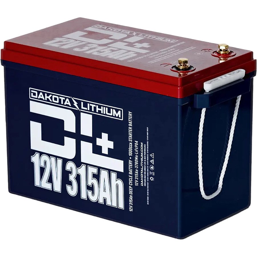 Dakota Lithium DL+ 12 Volt, 315 Ah LiFePO4 Deep Cycle Battery with FREE