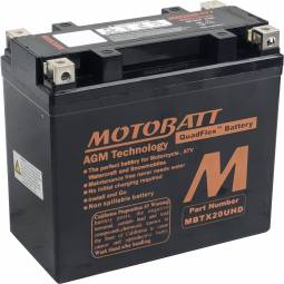 Motobatt MBTX20UHD 12V 320CCA AGM Battery
